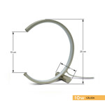 Imagen de Lampara LED Serena C 10W Cálido Nickel Ø25cm