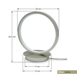 Imagen de LAMPARA LED Serena O 10W Neutra Nickel 20x13x22.5cm