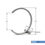Imagen de Lampara LED Serena C 10W Fria Nickel Ø25cm