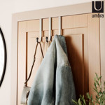 Imagen de GANCHOS "S" p/puerta Schnook x3 Niquel/Negro 23x10x21cm UMBRA