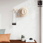 Imagen de PERCHERO Dotsy 7 Ganchos Bco/Natural UMBRA 43.2x10.5x17.2cm