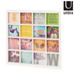Imagen de PORTARRETRATOS Pared Múltiple Display Blanco 43.5x43.5x3.8cm UMBRA