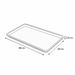 Imagen de BANDEJA Natural para Secaplatos sin Desborde 40x25x2.5cm Future