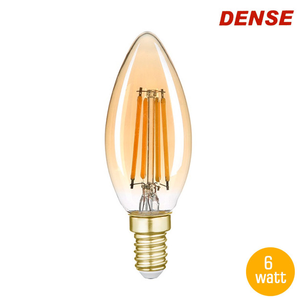 Imagen de LÁMPARA LED Vela Vintage Ambar 6w E14 Cálida Eco