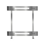 Imagen de REPISA Doble Toronto Aluminio Natural 32x12.5x35cm