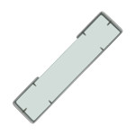 Imagen de REPISA Toronto Aluminio Natural Vidrio 51x12x3cm