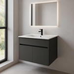 Imagen de M.Baño p/Colgar Dubai Gris c/Bacha Recta 61cm