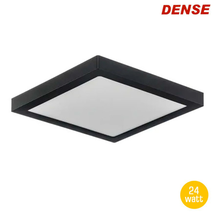 Imagen de PANEL LED Cuadrado Negro 24w Cálido 28x28cm Dense