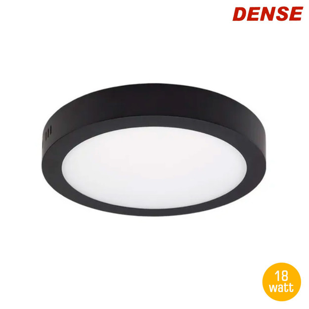 Imagen de PANEL LED Redondo Negro 18w Cálido Ø22cm Dense