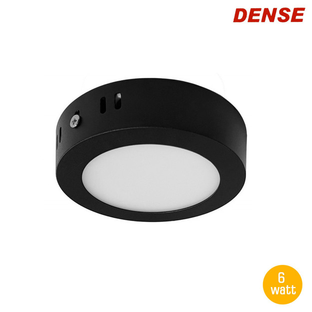 Imagen de PANEL LED Redondo Negro 6w Cálido Ø11cm Dense