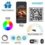 Imagen de LAMPARA LED Bulbo 11w E27 Smart Wi-fi Dimerizable + RGB Vivion