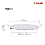 Imagen de PANEL LED Embutir Redondo Blanco 12w Cálido Ø16.5cm Dense