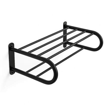 Imagen de TOALLERO Repisa Hotelero Negro 53.5x19x30cm Prof.