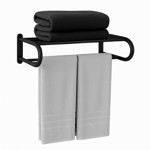 Imagen de TOALLERO Repisa Hotelero Negro 53.5x19x30cm Prof.