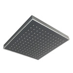 Imagen de ROSETON Cuadrado Cromo c/Rotula 20x20cm Abs/Silicona