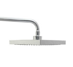 Imagen de ROSETON Cuadrado Cromo c/Rotula 20x20cm Abs/Silicona