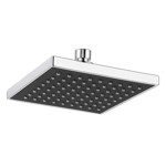 Imagen de ROSETON Cuadrado Cromo c/Rotula 20x20cm Abs/Silicona