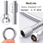 Imagen de FLEXO 1.50mts Acero Cromado