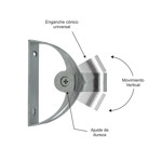 Imagen de SOPORTE p/Ducha Telefono Aluminio