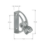 Imagen de SOPORTE p/Ducha Telefono Aluminio