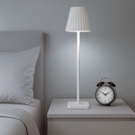 Imagen de LAMPARA de Escritorio Recargable Led 5w Blanca Pant.Corrugada Luz Variable - Tactil