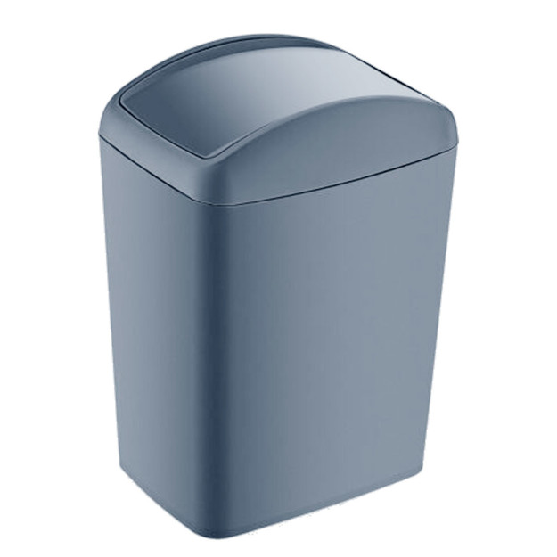Imagen de PAPELERA 40Lts Plastica Vaiven Gris 26x36x53cm H