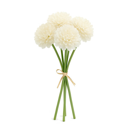 Imagen de RAMO 5 Flores Secas Blancas 23cm