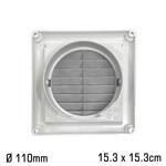 Imagen de PERSIANA Fija Orificio 110Ø 15.5x15.5cm