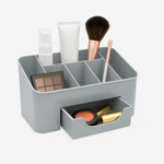 Imagen de ORGANIZADOR Multifuncional c/Reparticiones y Cajon Gris 22x11x12cm h