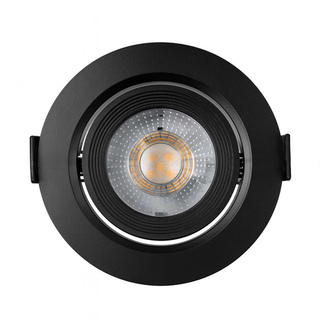 Imagen de SPOT Led Embutir Redondo 5w Negro Ø9cm