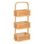 Imagen de ESTANTERIA Vertical 3 Niveles con Asa Bamboo Natural 33.5x18x77cm H