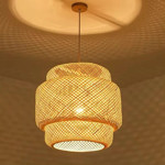 Imagen de COLGANTE 1 Luz E27 Artesanal Bamboo Ø40