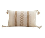 Imagen de ALMOHADON con Tejido Blanco/Beige 50x30cm