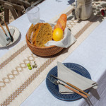 Imagen de SENDERO 3 Lineas Lino Beige/Blanco 30x140cm