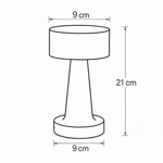 Imagen de LAMPARA de Mesa Led Tactil 3 Tonos Dorada 21cm H