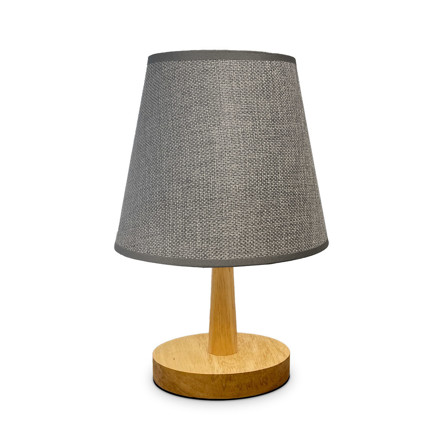 Imagen de Lampara de Mesa Madera c/Pantalla