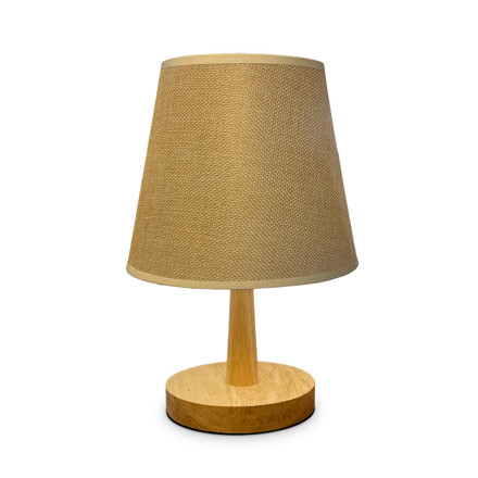Imagen de Lampara de Mesa Madera c/Pantalla