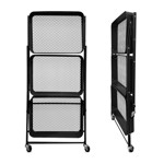 Imagen de CARRITO Auxiliar plegable Negro 45x30x77cm