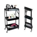 Imagen de CARRITO Auxiliar plegable Negro 45x30x77cm
