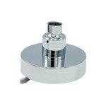 Imagen de ROSETA Regulable Janeiro c/Rótula 10cm Ø Plástico Cromo