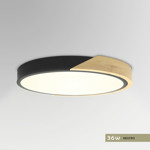 Imagen de PANEL LED 36W Neutro Negro-Madera Ø40cm