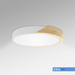Imagen de PANEL LED 24W Frio Blanco-Madera Ø30cm