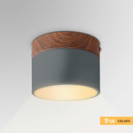Imagen de PANEL LED 9W Calido Gris-Madera Ø10cm