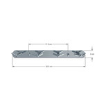 Imagen de PERCHERO x 4 En Bronce Cromado 33cm