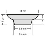 Imagen de REPUESTO Jabonera Esmerilado-Ø Inferior 5.5cm/ØSuperior 10.8 cm
