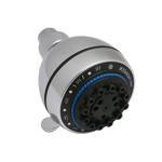 Imagen de ROSETA Regulable c/Rótula 8.5cm Ø Plástico Cromado