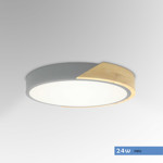 Imagen de PANEL LED 24W Frio Gris-Madera Ø30cm