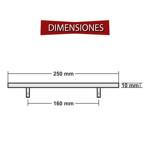 Imagen de TIRADOR Acero Barra Cilindro 163mm Indiana