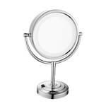 Imagen de ESPEJO Aumento x5 Mesa LED Clásico Bifaz Base Ø 15cm / H 38cm / Ø21.5cm