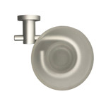 Imagen de JABONERA c/Vidrio Aluminio 12.5cm*13cm / 3.2cm Ø 3.9cm